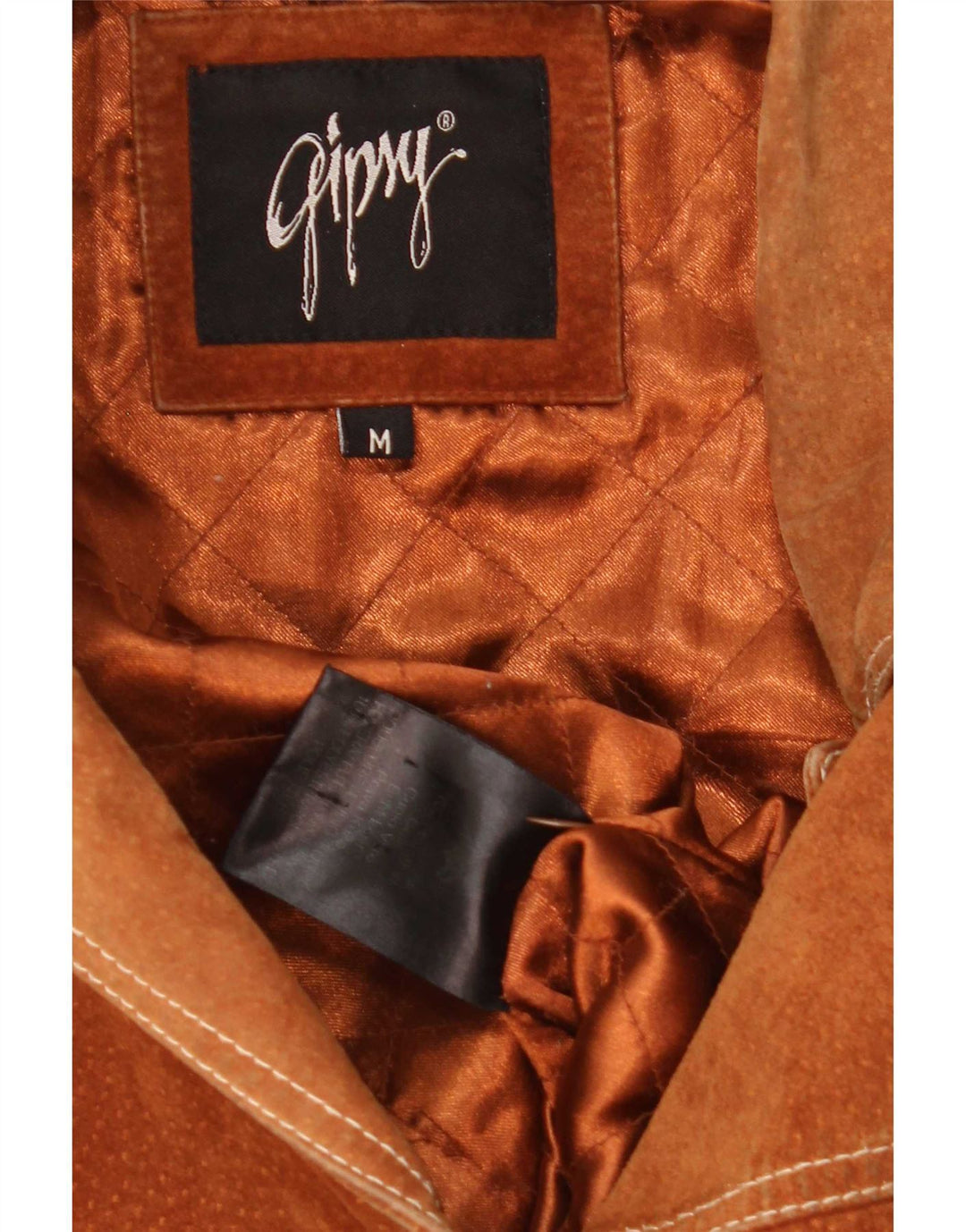Gipsy Veste en daim pour femme UK 14 Cuir marron moyen