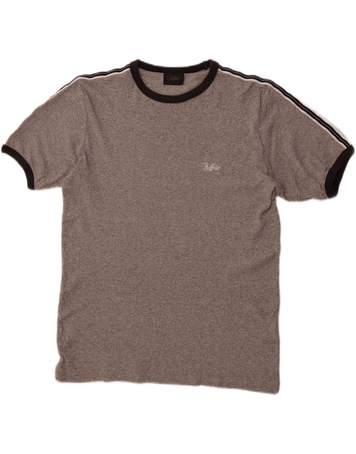BUFFALO T-Shirt Homme Gris Moyen Coton