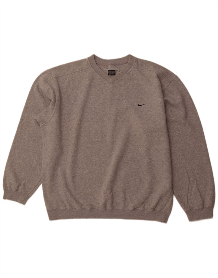 NIKE Sweat-shirt pour homme UK 45/47 XL Gris Coton
