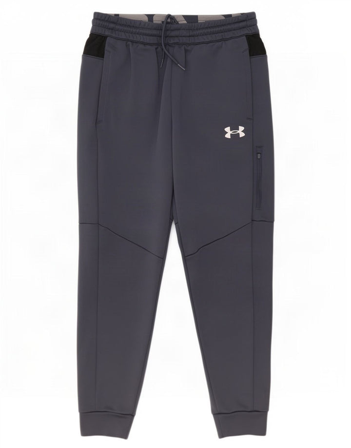 Under Armour Pantalon de Survêtement Joggers Homme Gris Moyen Colourblock