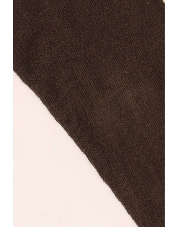 Murphy & Nye Hommes Sailmakers Cardigan Pull Petit Marron Coton