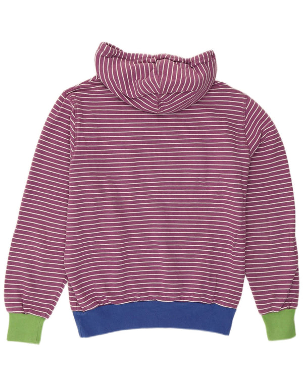 Sweet Years Pull à capuche graphique pour femme UK 14 Coton rayé violet moyen