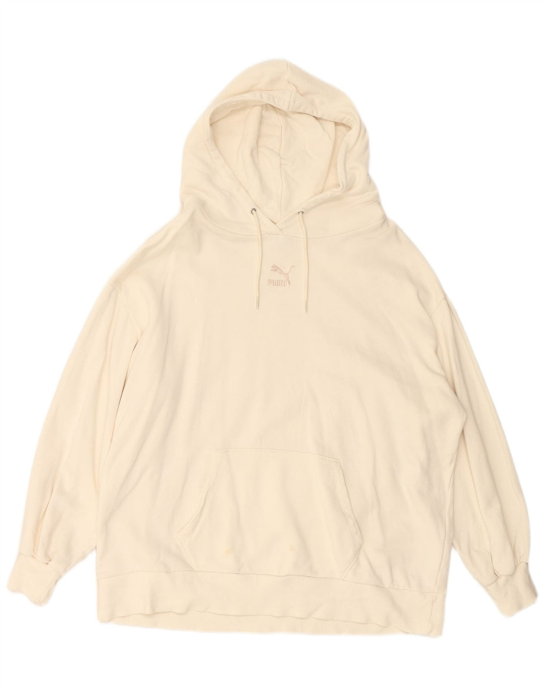 PUMA Pull à capuche surdimensionné pour femme UK 44 Coton blanc moyen
