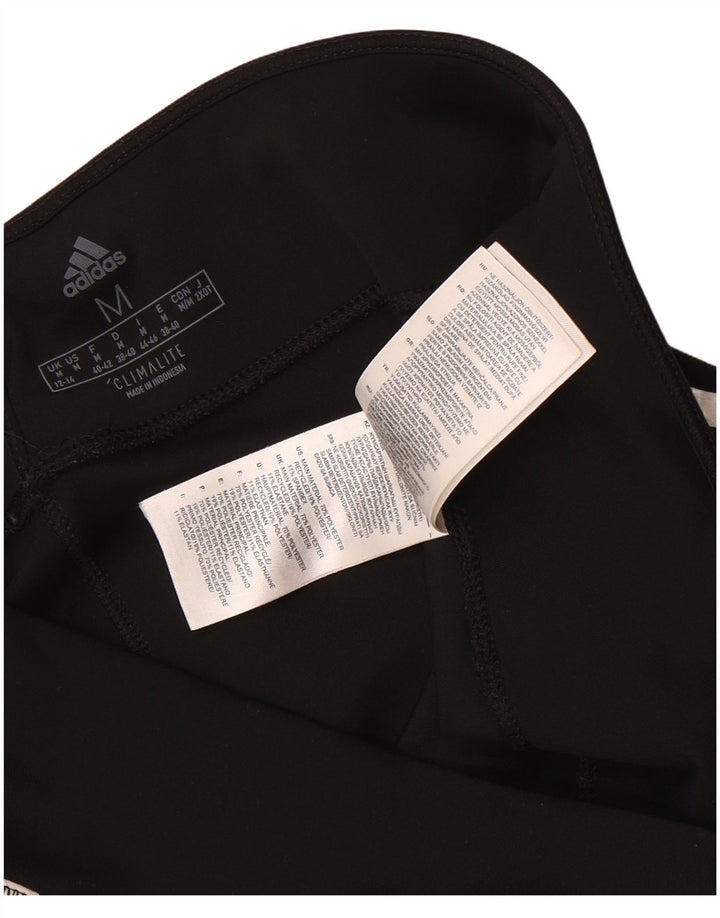 Adidas Climalite Leggings UK 12/14 Medium Noir Polyester