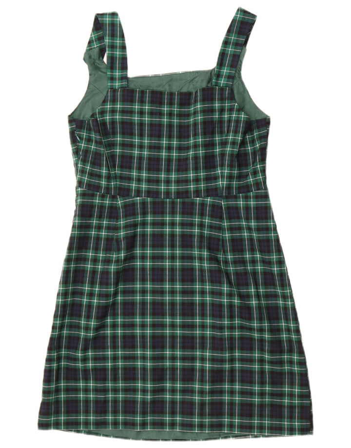 Joe Browns Robe fourreau sans manches pour femme UK 42, vert moyen à carreaux