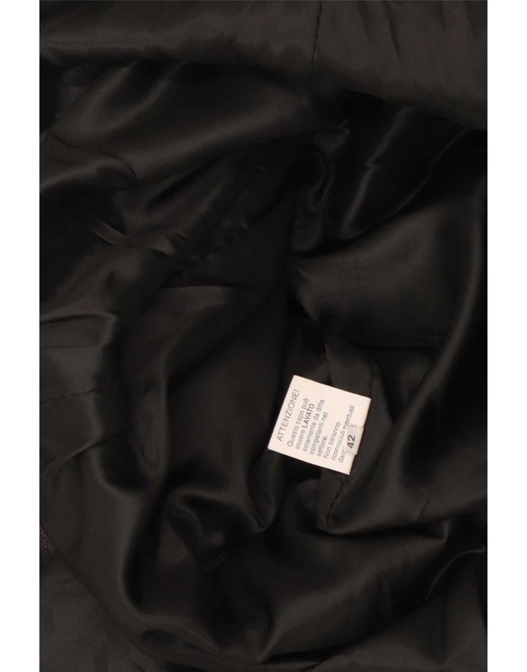 manteau en cuir femme vintage IT 42 Moyen Noir