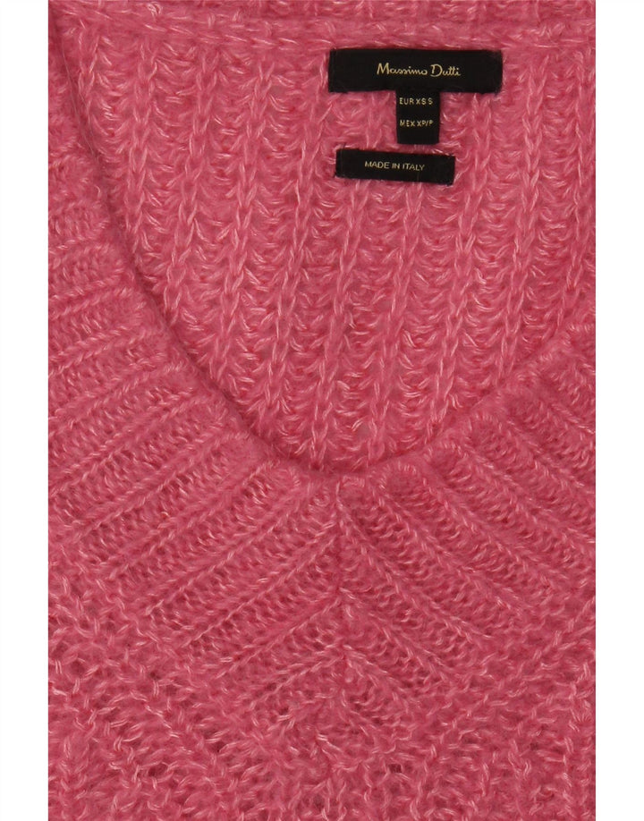 MASSIMO DUTTI Womens Oversized Vest Tank Top UK 6 XS Pink Vintage Massimo Dutti and Second-Hand Massimo Dutti from Messina Hembry 