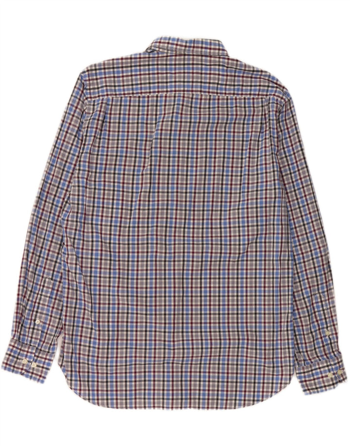 Massimo Dutti Chemise Homme Grand Carreau Bleu