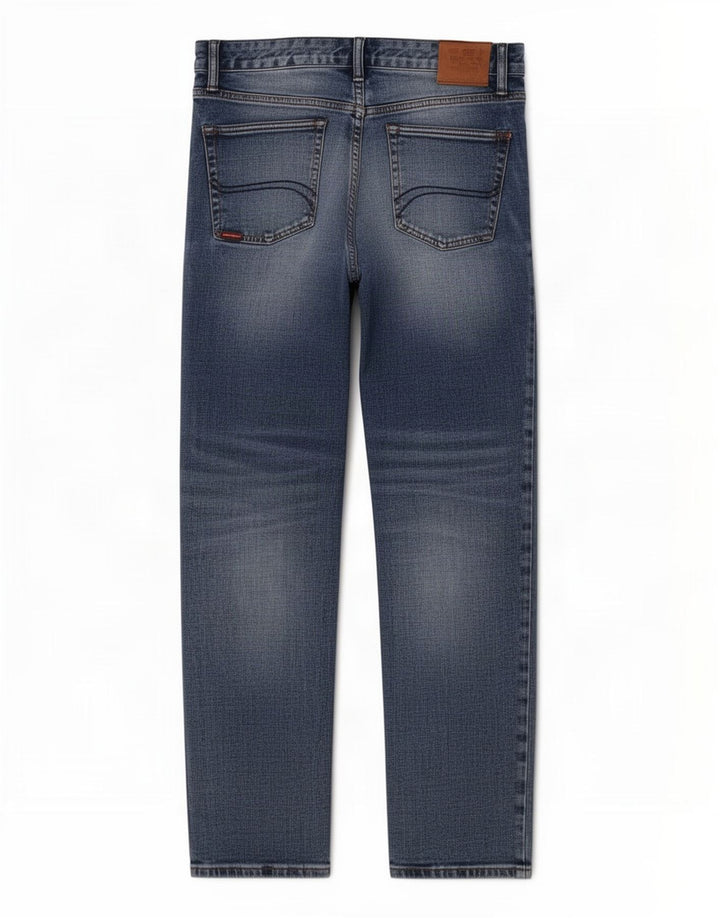 Superdry Jean droit W34 L29 bleu coton homme