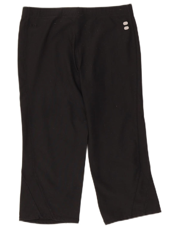 Legging Capri Nike Femme UK 10/12 Noir Moyen Polyester