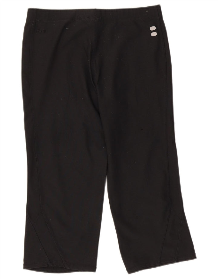 Legging Capri Nike Femme UK 10/12 Noir Moyen Polyester