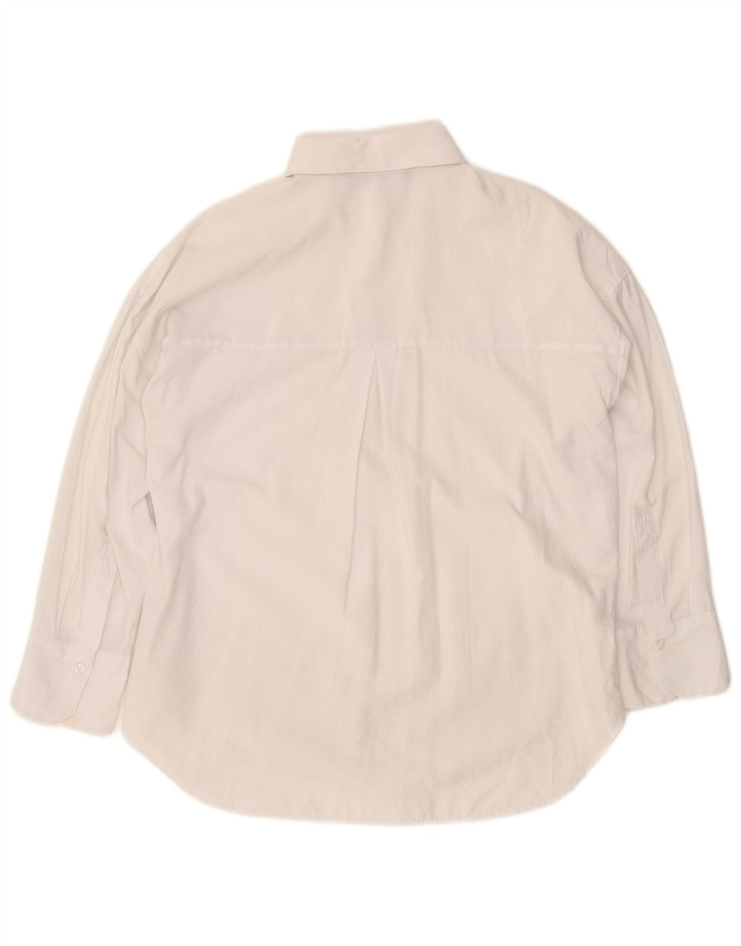 ZARA Chemise surdimensionnée pour femme UK 10 Petit coton blanc