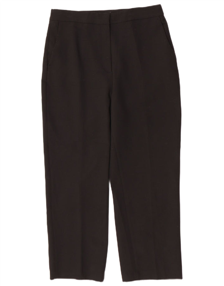 Zara Pantalon de costume fuselé pour femme Large W32 L27 Polyester noir