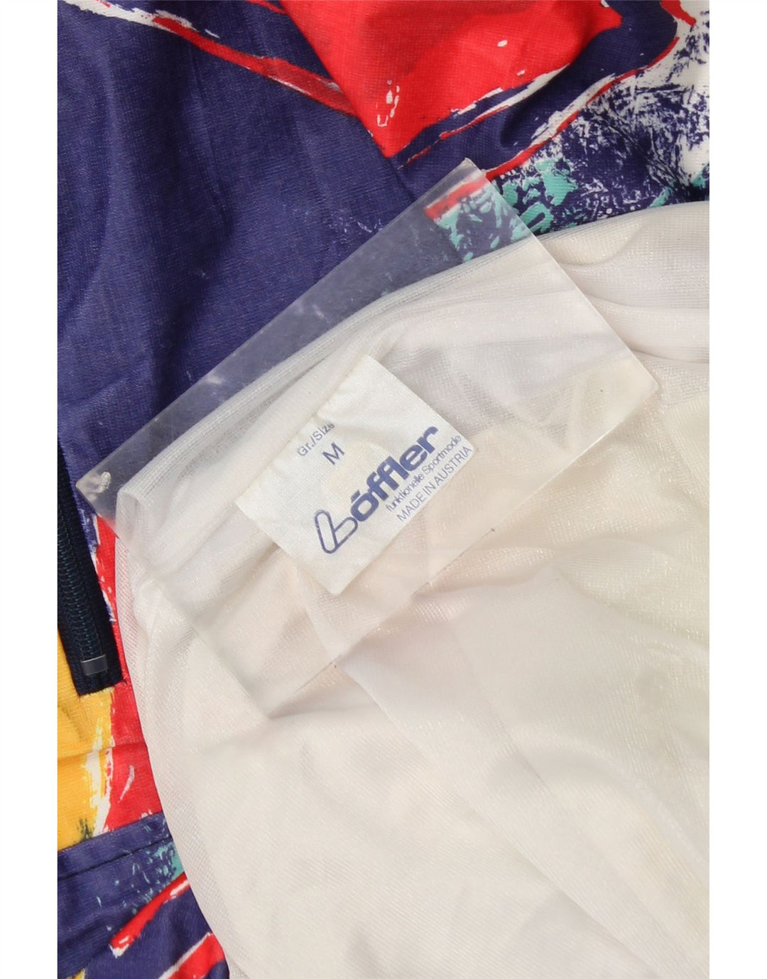 Loffler Veste de pluie à capuche pour homme UK 38 Medium Multicolore Géométrique
