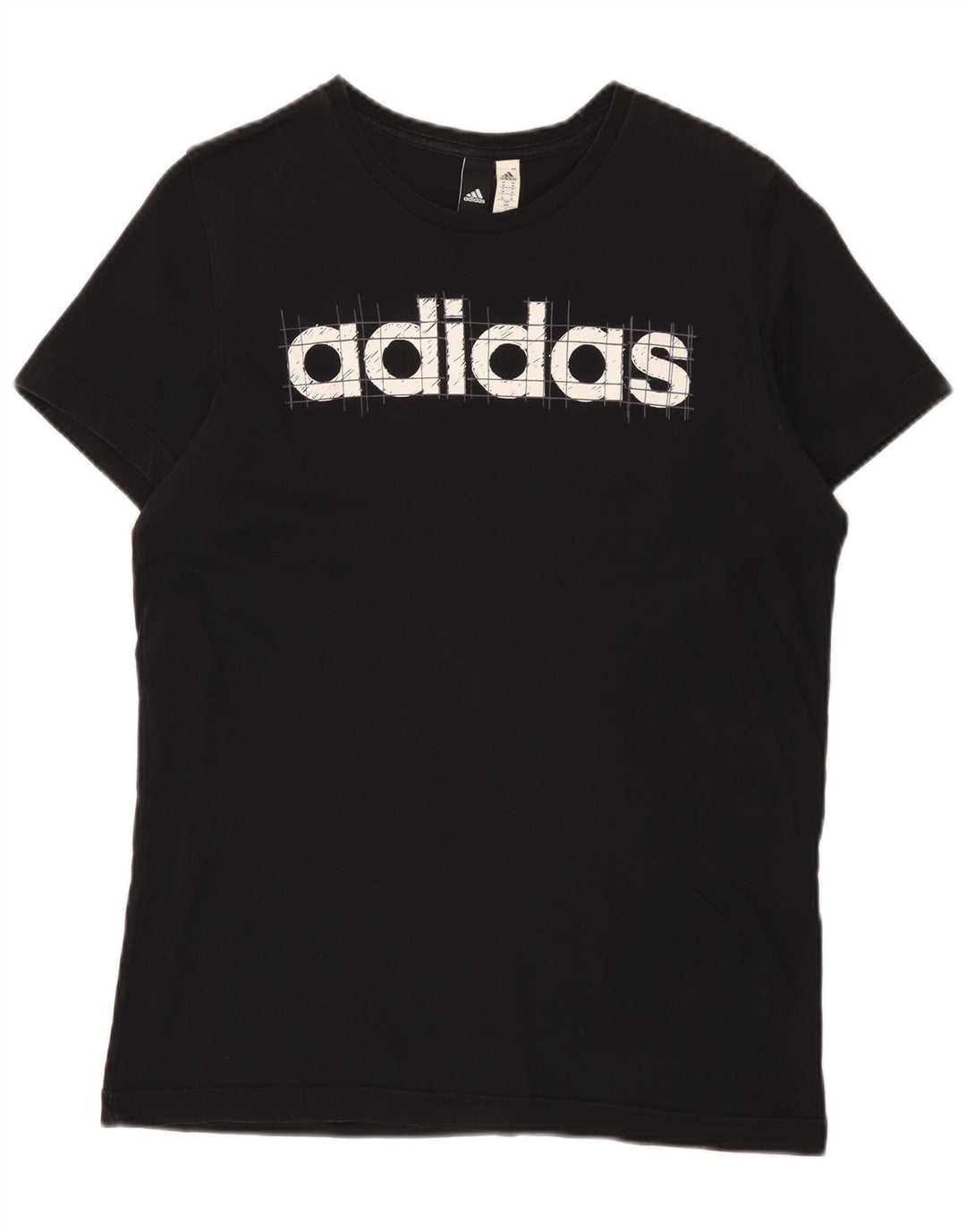 Adidas T-shirt graphique pour homme en coton noir moyen