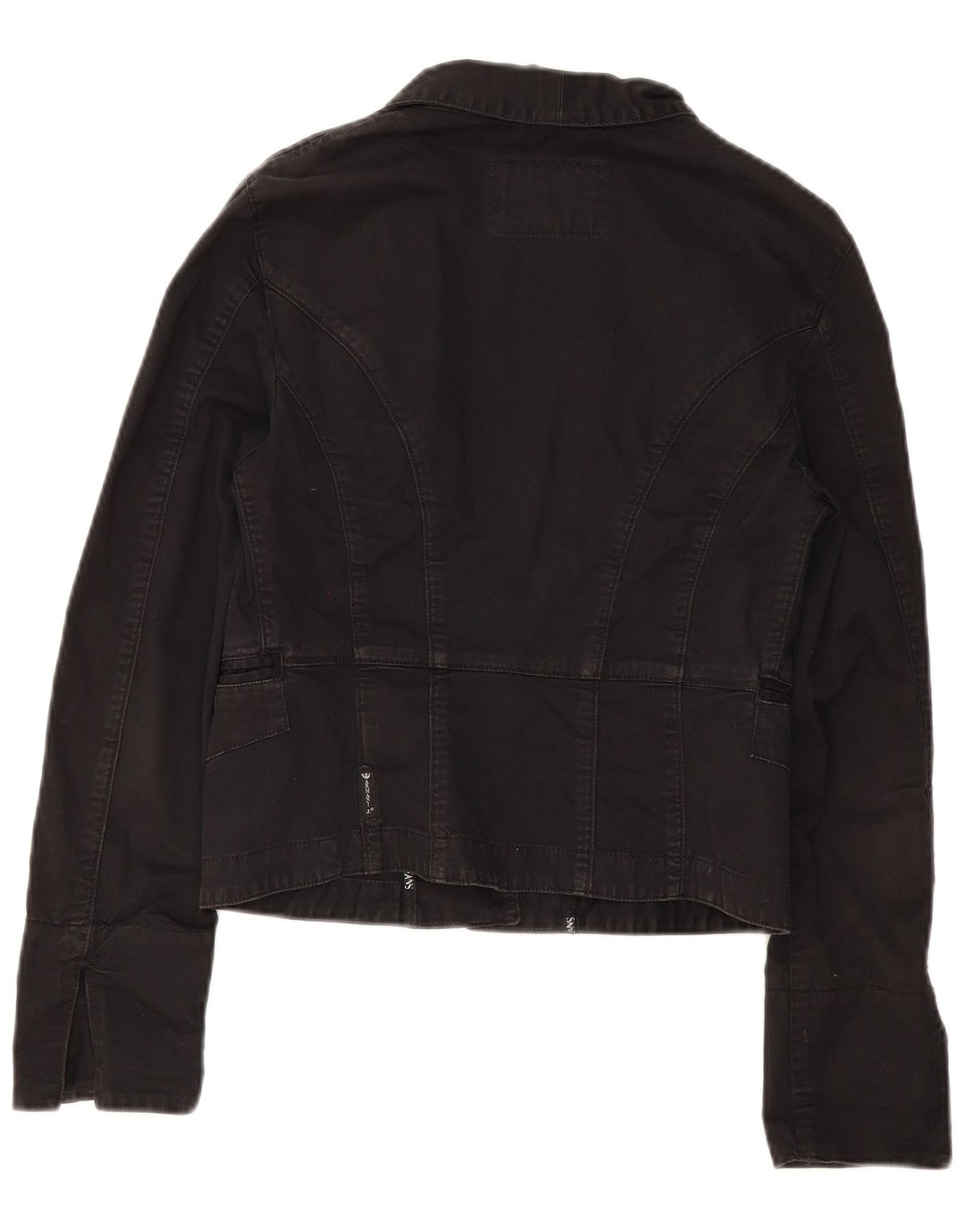 Armani Jeans Veste Blazer Crop 3 Boutons Femme IT 44 Coton Noir Moyen