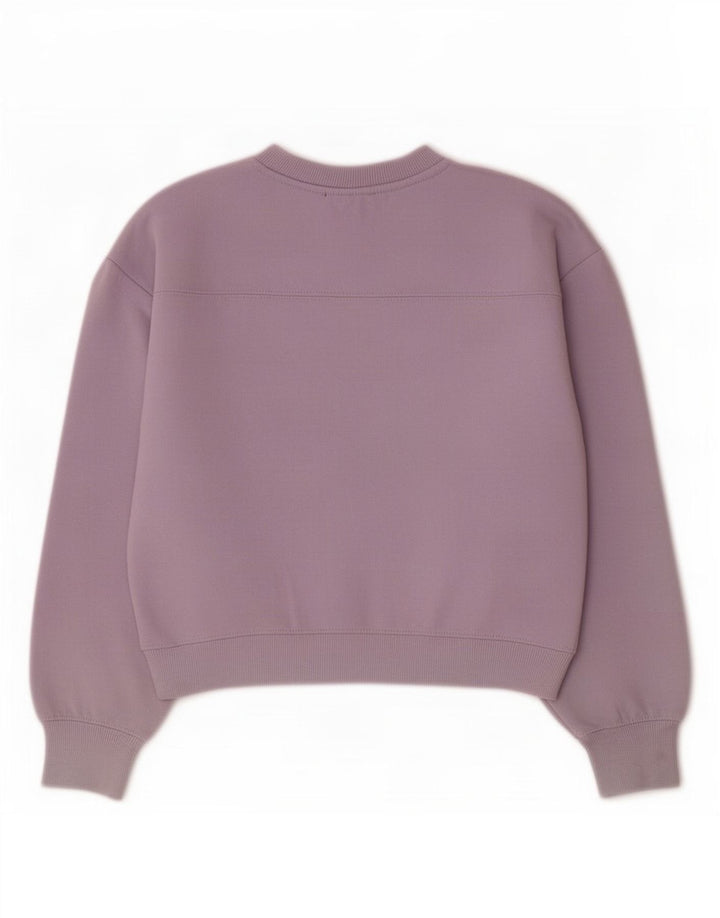 Zara Sweat-shirt pour femme UK 10 Petit Violet Polyester