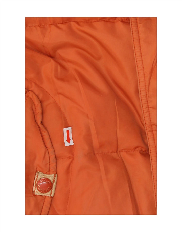 GAS Mens Padded Jacket UK 42 XL Orange Polyamide
