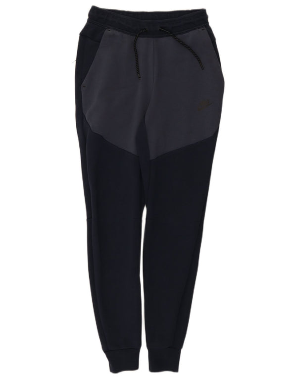 Nike Pantalon de survêtement pour homme en coton color block XS Bleu marine