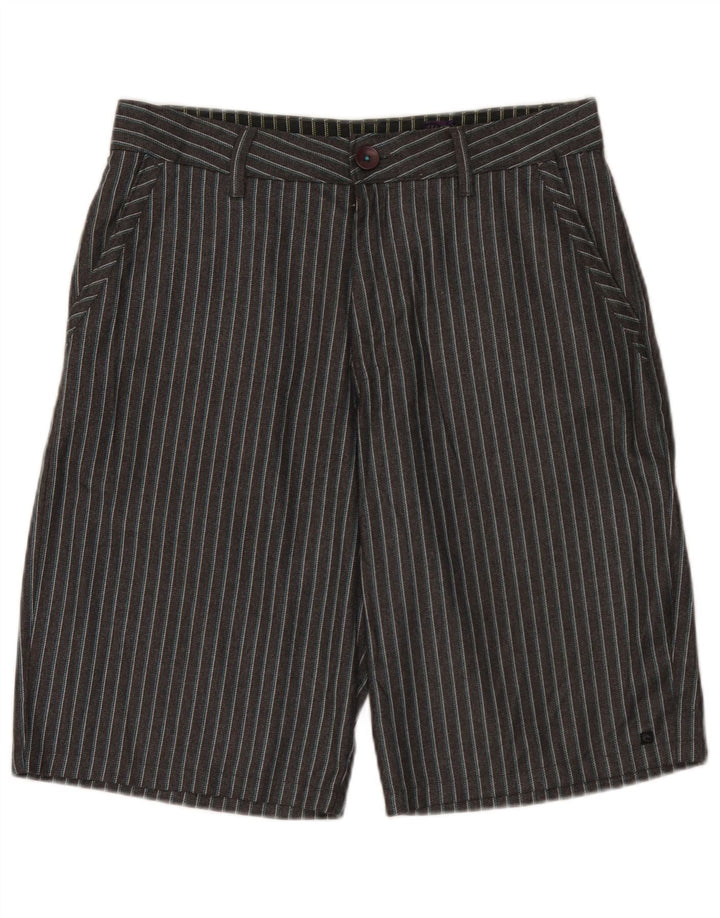 Rip Curl Short Chino Homme W32 Polyester Rayé Gris Moyen