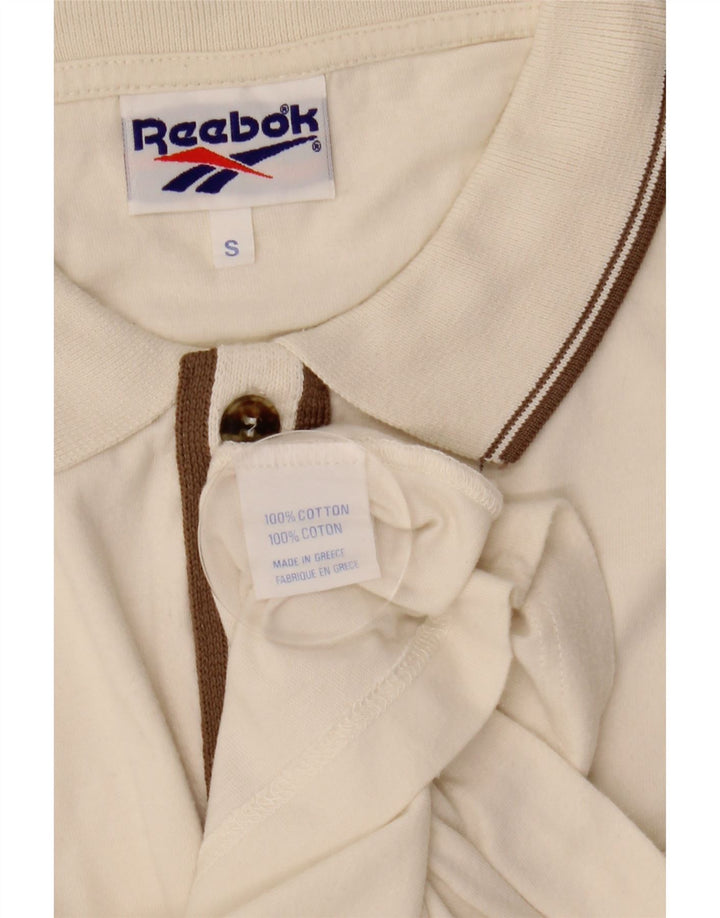 Reebok Chemise ample à manches courtes pour homme Petit blanc Coton