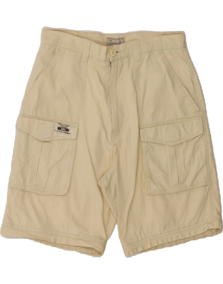 RIFLE Mens Cargo Shorts W30 Medium Yellow Cotton Vintage Rifle and Second-Hand Rifle from Messina Hembry 