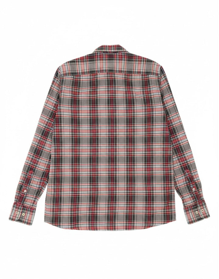 TOMMY HILFIGER Mens Regular Fit Shirt Large Multicoloured Check Cotton