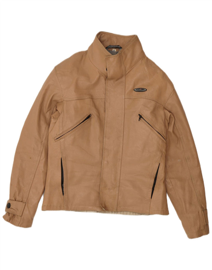 veste en cuir homme vintage petit marron
