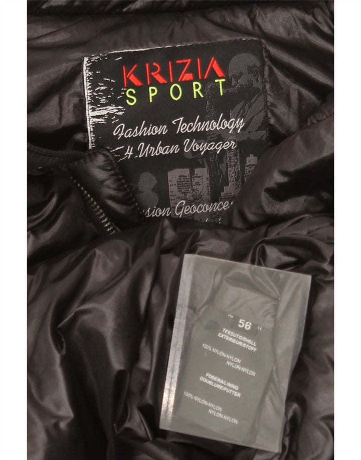 Krizia Gilet Rembourré Homme IT 56 3XL Noir Nylon