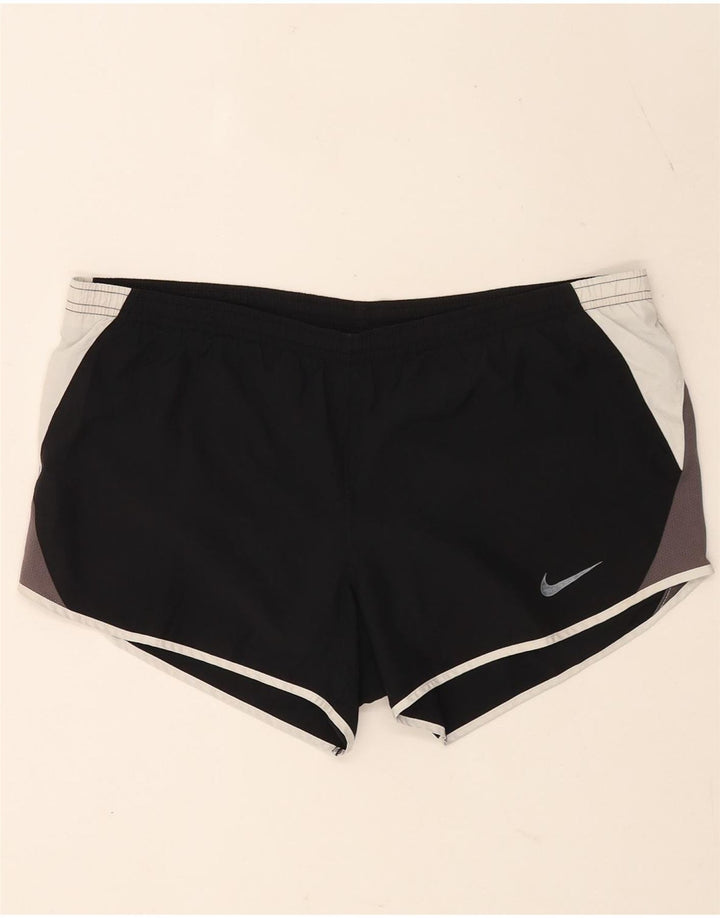 Nike Short de sport Dri Fit pour homme en polyester color block noir moyen