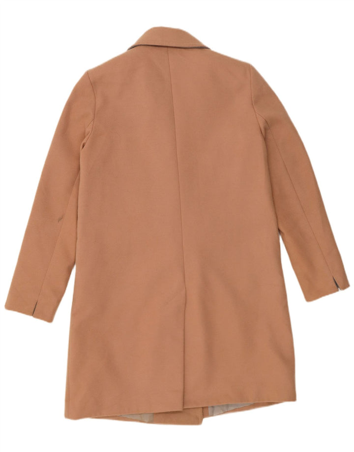 Topshop Manteau croisé pour femme UK 12 Polyester beige moyen