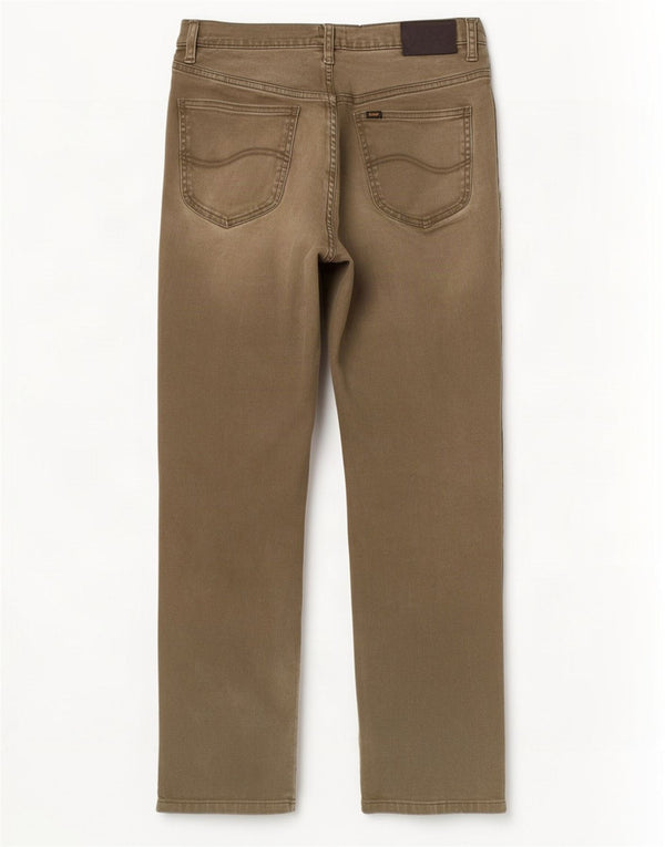 Lee Jean Slim Droit Rider Homme W32 L32 Kaki Coton