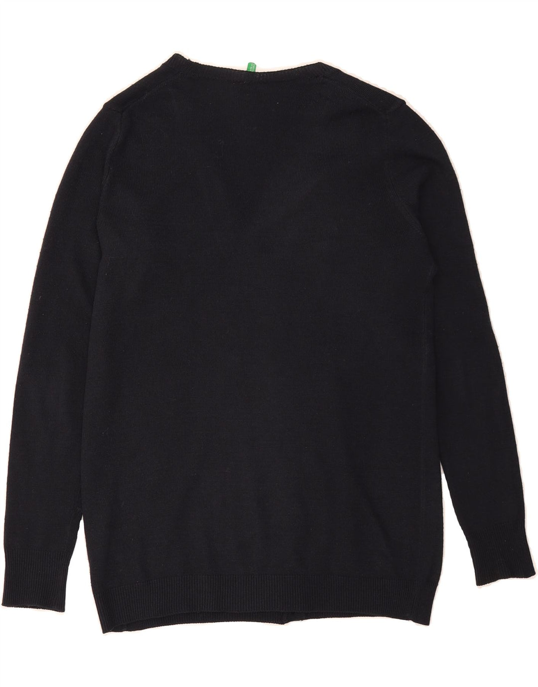 BENETTON Womens Cardigan Sweater UK 12 Medium Navy Blue Acrylic Vintage Benetton and Second-Hand Benetton from Messina Hembry 