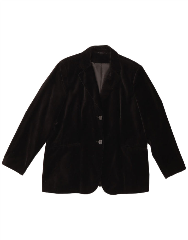 Veste blazer en velours à 2 boutons pour femme UK 22 3XL