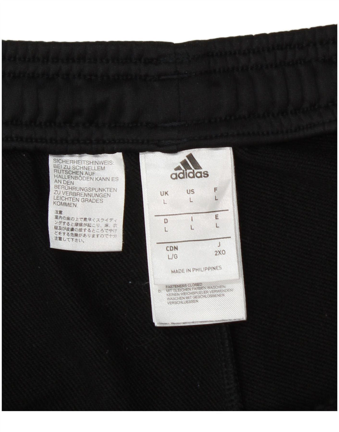 ADIDAS Pantalon de survêtement pour hommes Large Noir Polyester
