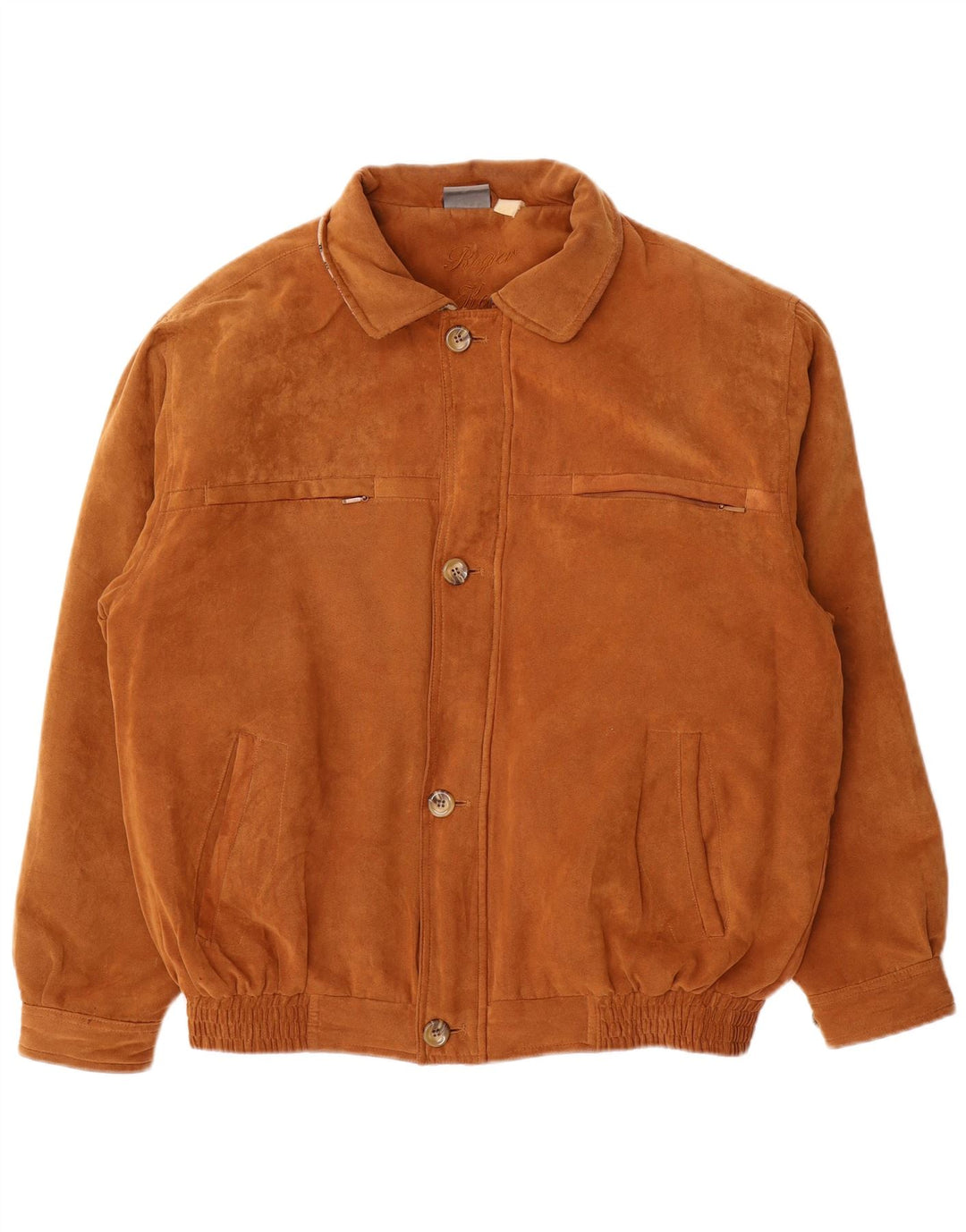 Roger Kent Veste Bomber Homme UK 42 XL Marron Polyester