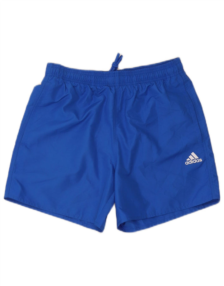 Adidas Short de sport homme bleu moyen polyester