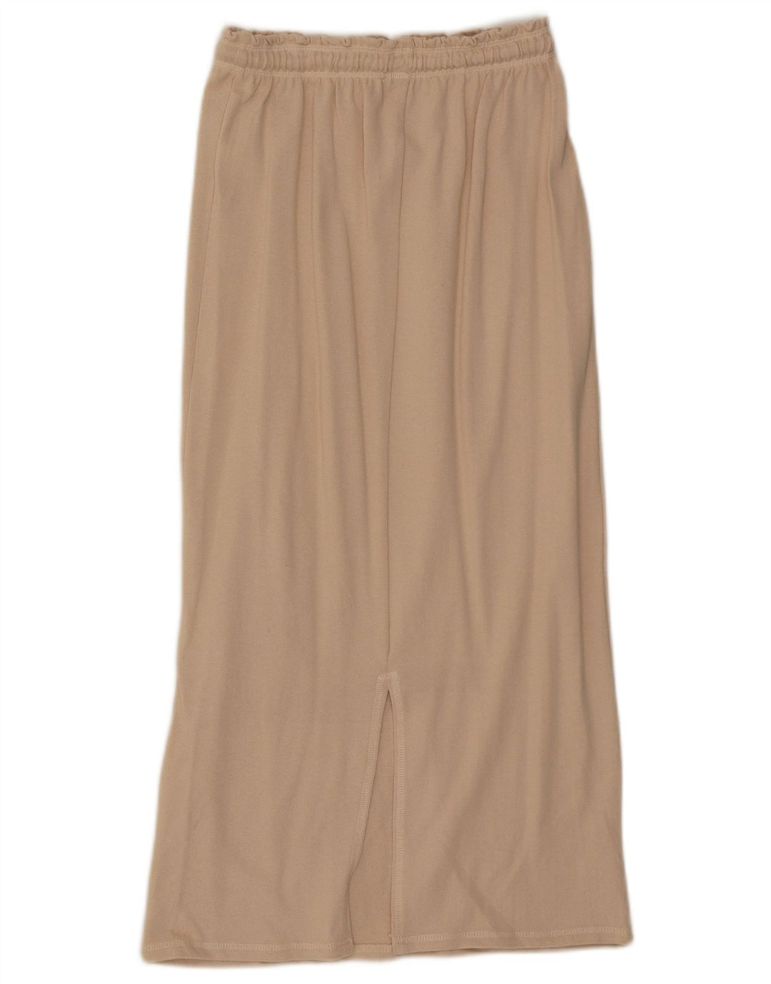 Zara Femme Jupe Midi Petite W26 Coton Beige