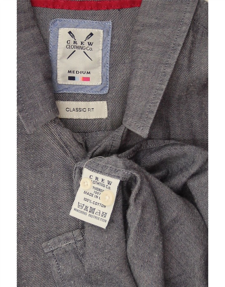 CREW CLOTHING Chemise Coupe Classique Homme Bleu Marine Moyen Coton