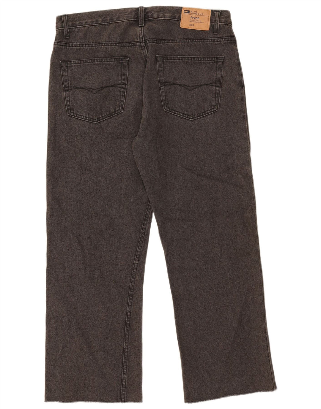 Marks & Spencer Jean droit Blue Harbor homme W34 L26 coton gris