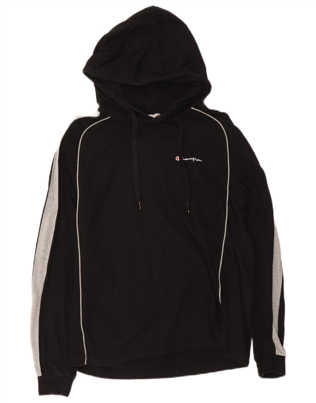 Champion Haut à capuche à manches longues pour homme en coton color block noir moyen
