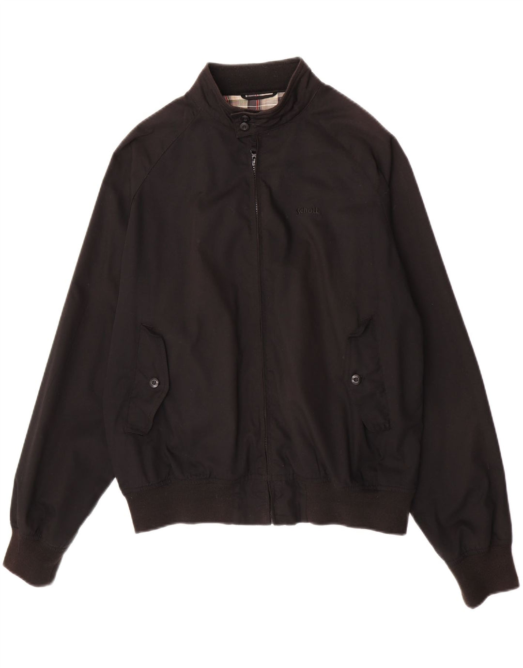 Schott Veste Bomber Homme UK 40 Large Noir Polyester