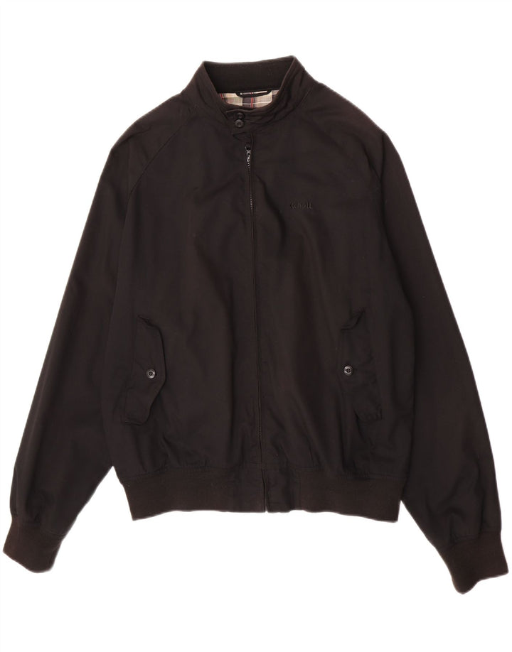 Schott Veste Bomber Homme UK 40 Large Noir Polyester