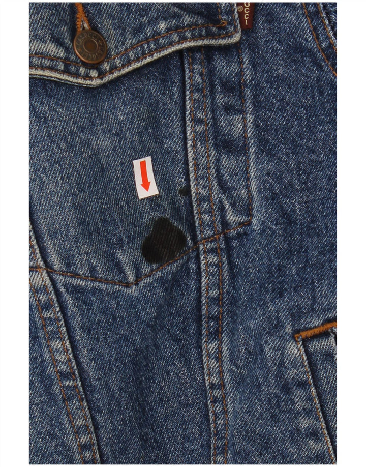 CASUCCI Veste en jean Sherpa pour homme UK 38 Bleu moyen Coton