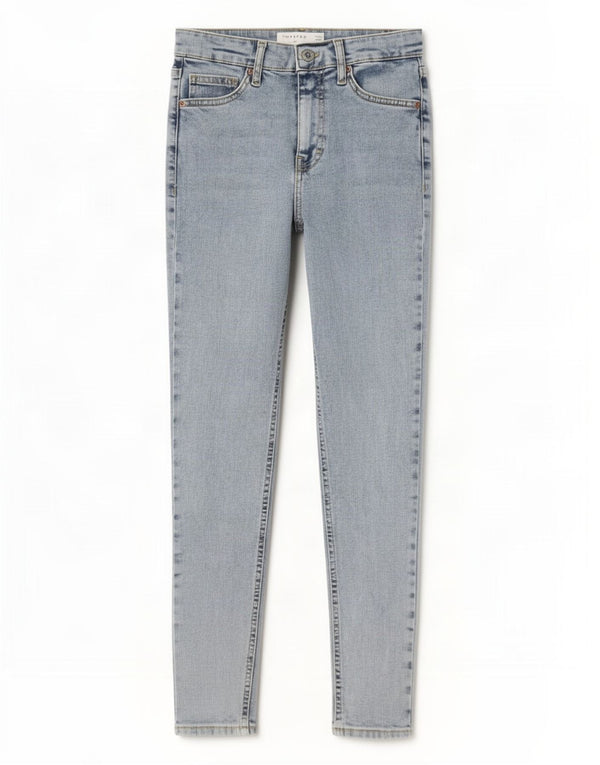 Topshop Jean Skinny Jamie Femme W26 L25 Bleu Coton