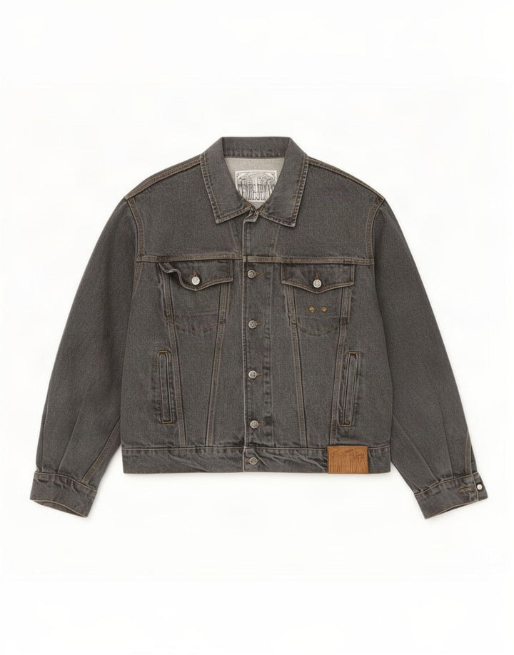 Ferre Veste en jean pour homme UK 40 Large Gris