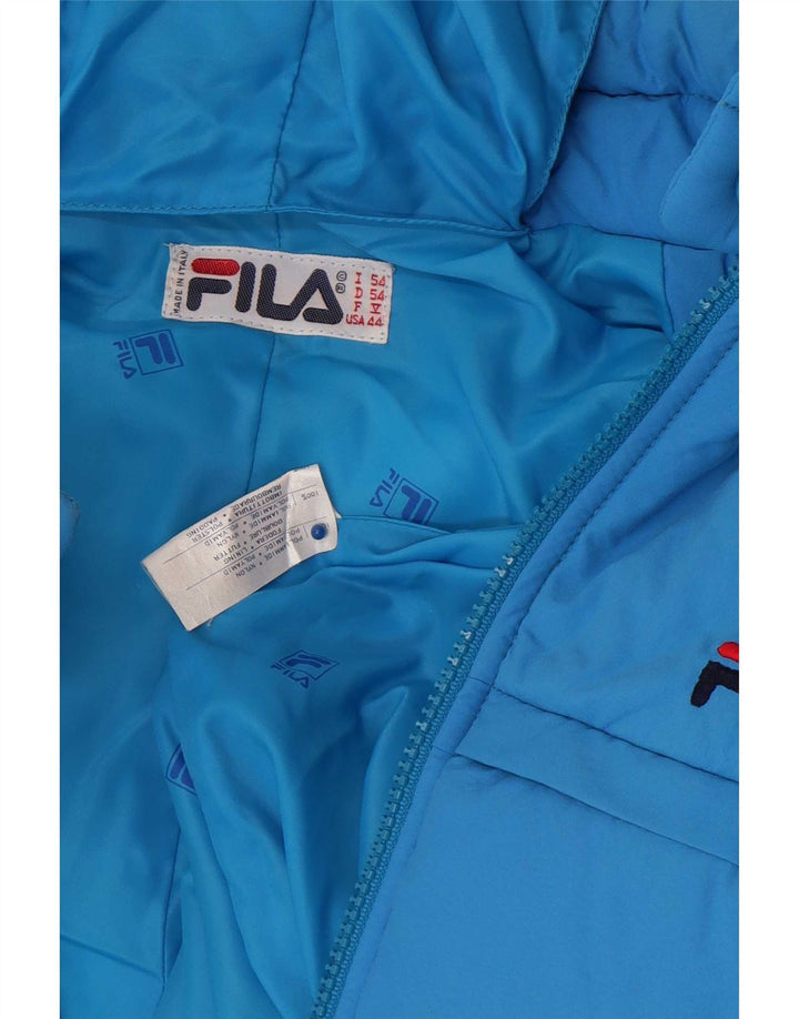 Fila Combinaison de ski à capuche pour homme IT 54 Large Bleu Polyamide