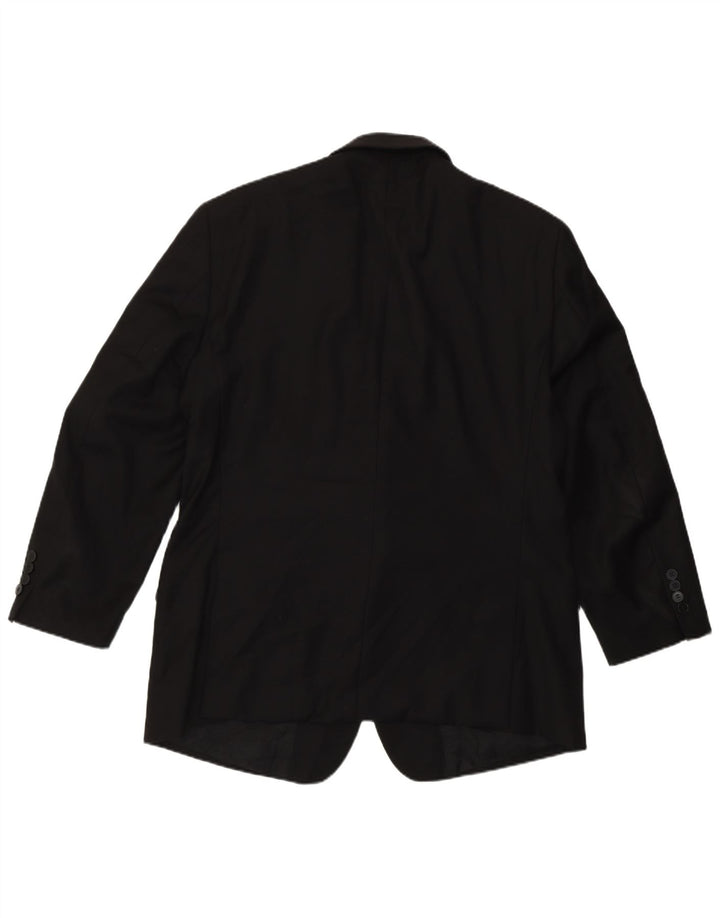 Calvin Klein Veste blazer coupe slim à 2 boutons pour homme UK 44 2XL Laine noire