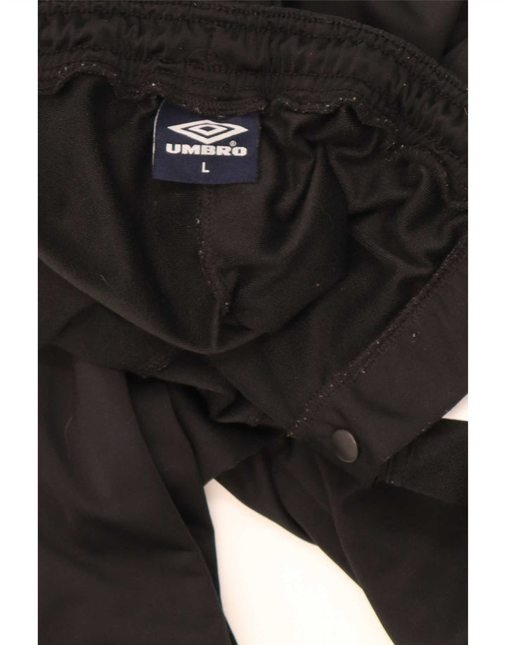 Umbro Pantalon de Survêtement Graphique Homme Large Noir Polyester Colorblock