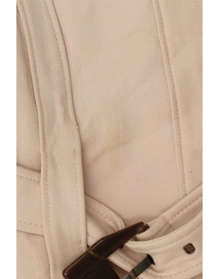 Zara Femme Pardessus UK 12 Laine Beige Moyen